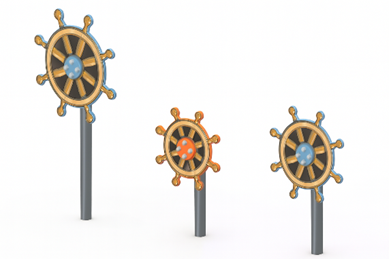 Игровой элемент штурвал ОП-010