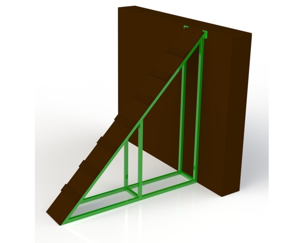 Стена с наклонной доской СО-009