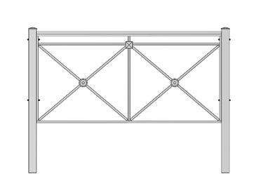 Пешеходное ограждение ОгС-001